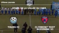 Football Ligue 2 : vidéo du match Tours FC - Clermont Foot du 17 février 2012. Le vendredi 17 février 2012 à Tours. Indre-et-loire. 
